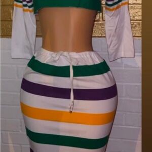 Striped Multicolor Women's Skirt